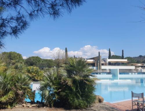 Bungalows in a campsite with a pool in Maremma