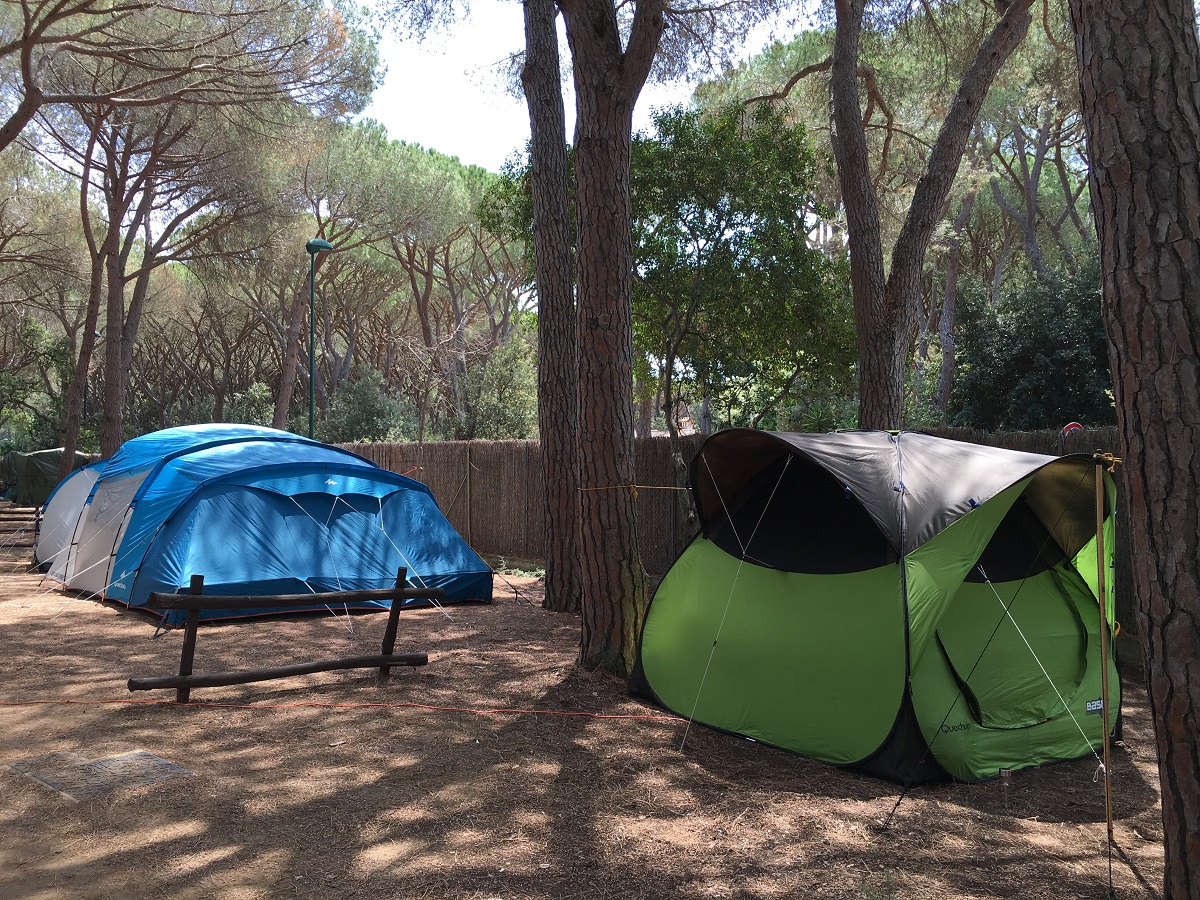 Camping au bord de la mer en Toscane